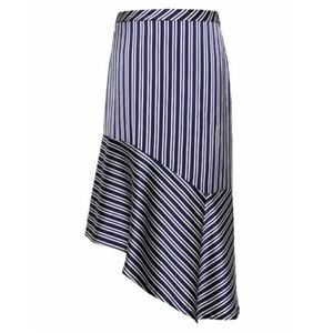 NWT Banana Republic Blue Striped Trumpet Skirt Size 2